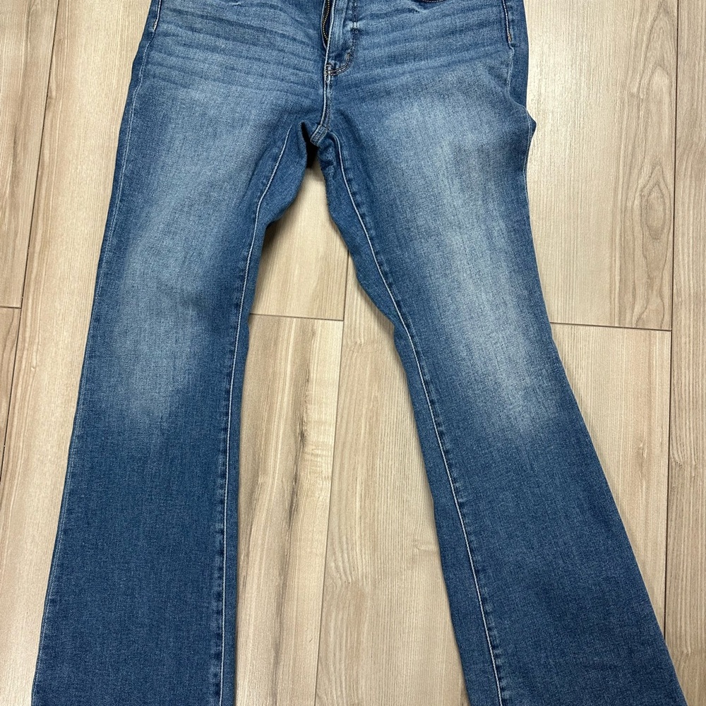 BKE Flare & Wide Leg Blue Jeans